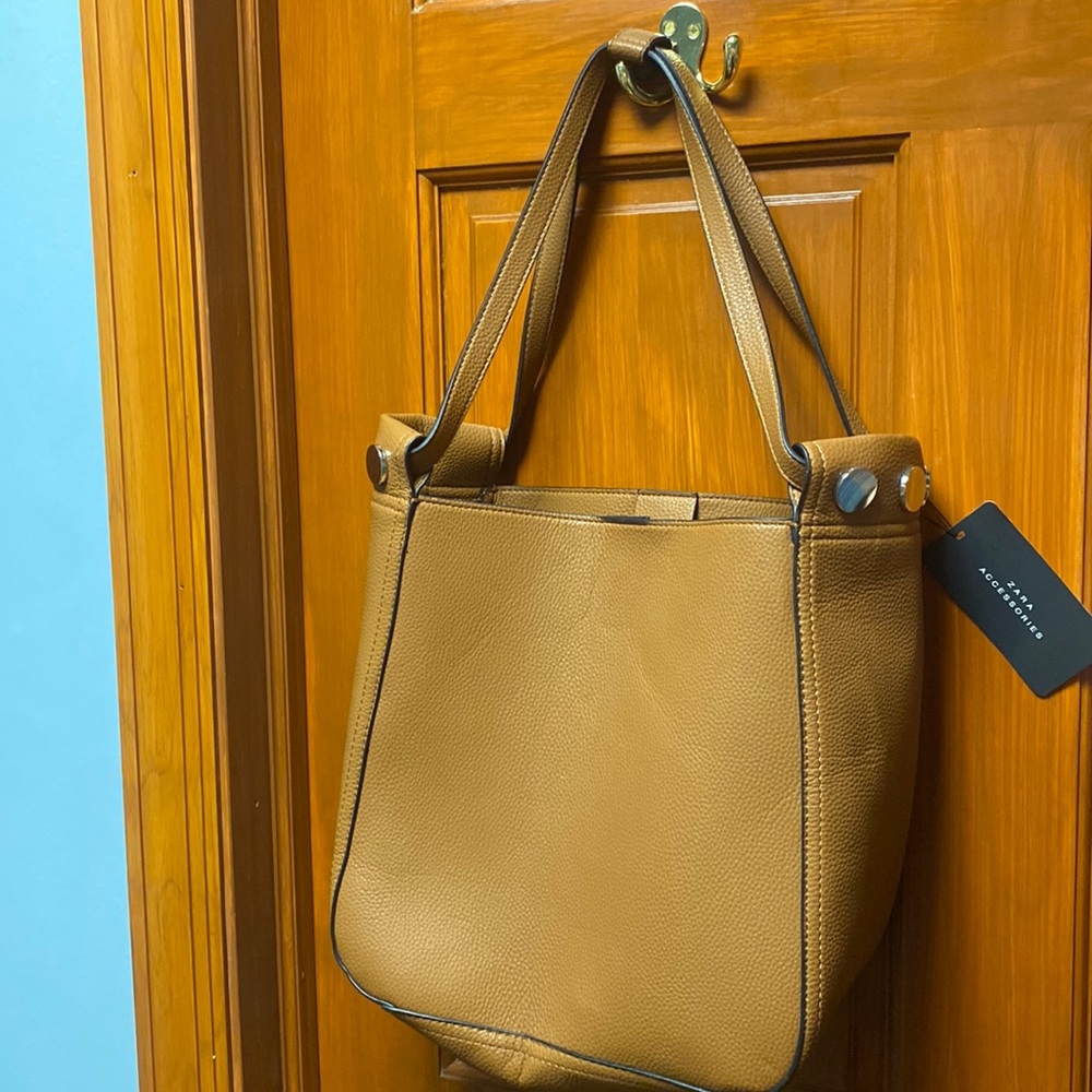 Zara brown bucket bag hermes style - Picture 4 of 6